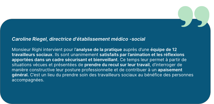 Analyse de la pratique professionnelle Farid Righi - ADIS